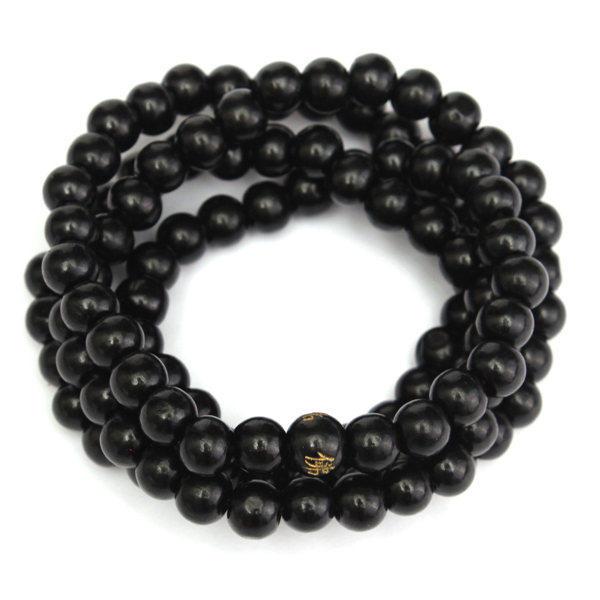 108Pcs 8mm Multilayer Sandalwood Buddha Prayer Beads Bracelet Necklace